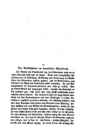 Die Volksschulen im bayerischen Rheinkreise