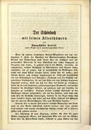 Schriften des Württemb. Alterthums-Vereins, 1,5. 1859