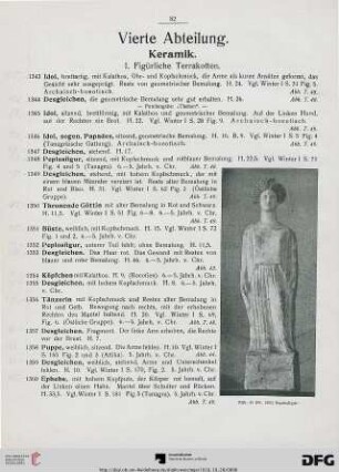 Vierte Abteilung. Keramik (Nr. 1343-1868)
