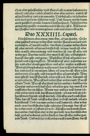 Das XXXIIII. Capitel.
