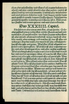 Das XXXIIII. Capitel.