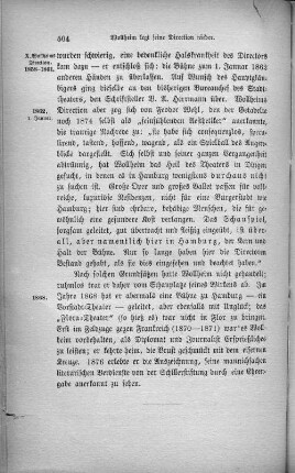 Wollheim legt seine Direction nieder.