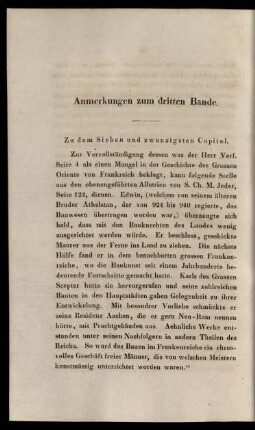 Anmerkungen zum dritten Bande.