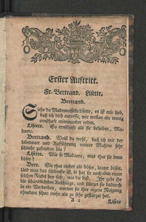 [Erster Auftritt. - Zehnter Auftritt.]
