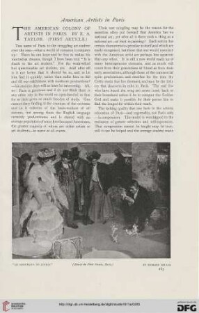 52: The American colony of artists in Paris, [1]