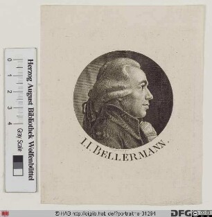 Bildnis des Johann Joachim Bellermann
