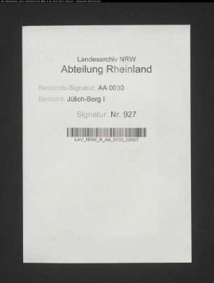 MARIENSTATT (Kreis HACHENBERG), Zisterzienser