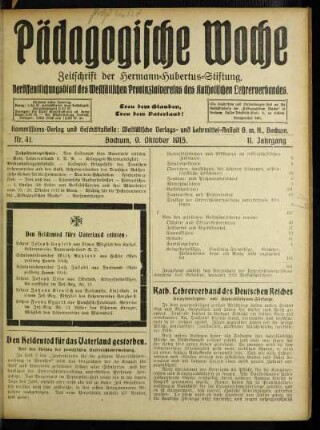 Kath. Lehrerverband des Deutschen Reiches : Kriegsverletzen- und Hinterbliebenen-Fürsorge