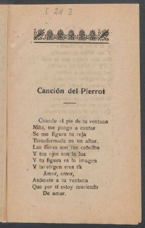 Canción del Pierrot