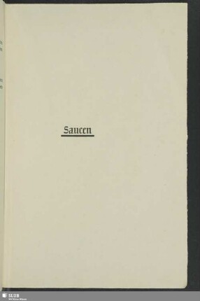 Saucen