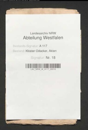 Kloster Odacker ./. Pfarrer in Hirschberg wegen Ansprüchen des Pfarrers auf die Pfarrechte über Odacker.