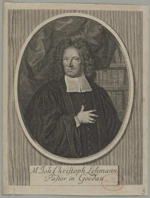Bildnis des Joh. Christoph Lehmann