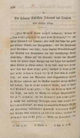 256-300 Die späteren Schicksale Johannes des Täufers : eine biblische Skizze