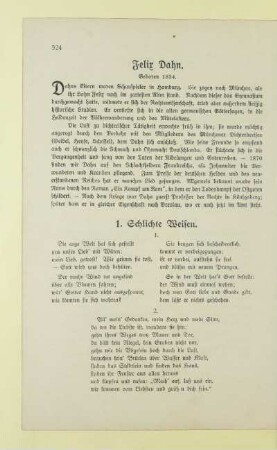 Felix Dahn. Geboren 1834
