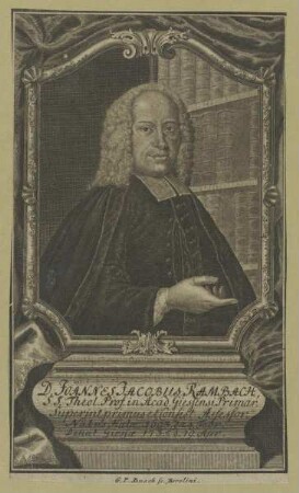 Bildnis des Joannes Jacobus Rambach