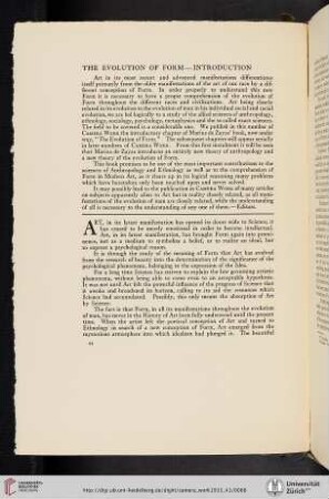 The Evolution of Form—Introduction [with an introduction by the editors]