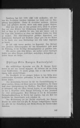 Philipp Otto Runges Kartenspiel