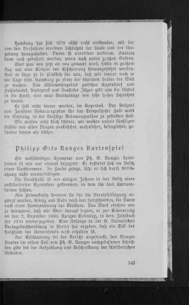 Philipp Otto Runges Kartenspiel
