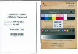 Entnazifizierung Otto Baeumar, geb. 20.04.1902 (Friseur)