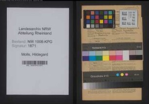 Entnazifizierung Hildegard Molls , geb. 06.02.1909 (Kaufm.Angestellte)