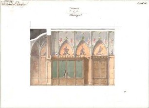 Gärtner, Friedrich von; München; Wittelsbacherpalast - Bibliothek (Ansicht)