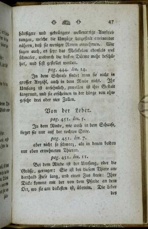 Von der Leber. - Von der Gallenblase.
