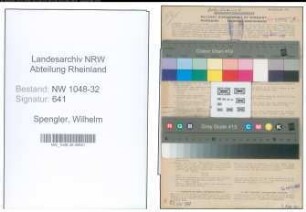 Entnazifizierung Wilhelm Spengler , geb. 14.03.1915 (Beamter)
