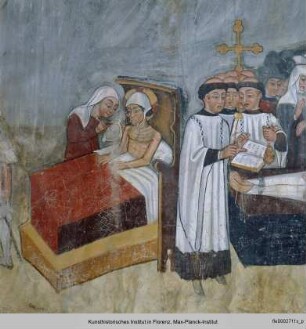 Das Himmlische Jerusalem, die Werke der Barmherzigkeit, die Auferstehung der Toten und die Hölle : Die Werke der Barmherzigkeit