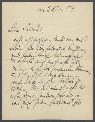 Brief von Georg Kolbe an Hermann Schmitt