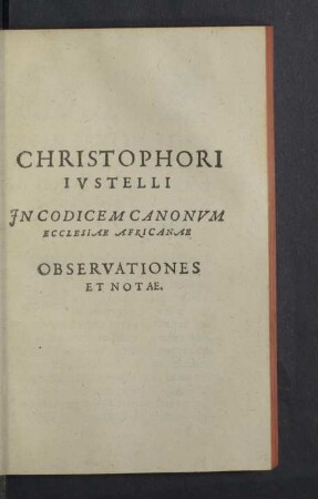 Observationes et Notae.