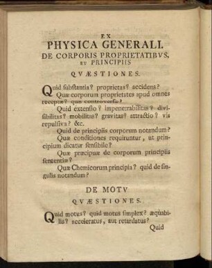 Ex Physica Generali.