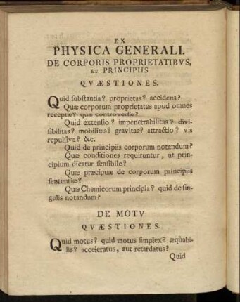 Ex Physica Generali.