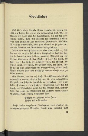 Sportliches