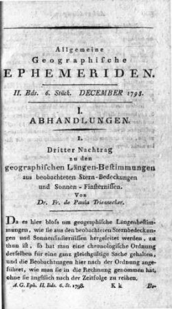6. Stück December 1798