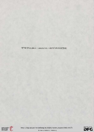 Wykopaliska i badania archeologiczne