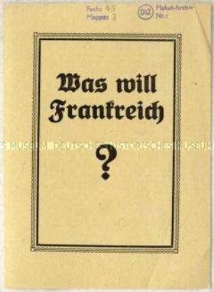 Flugschrift gegen die Ruhrbesetzung