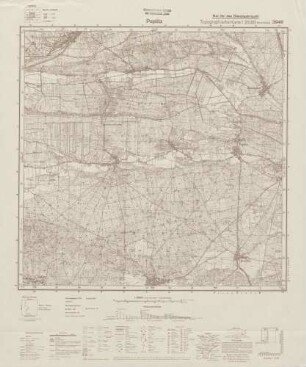 3946 Paplitz, Topographische Karte 1:25000 (4cm - Karte)