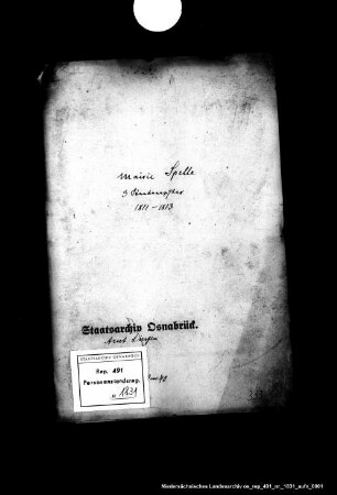 Spelle Zivilstandsregister der französischen Zeit Sterberegister