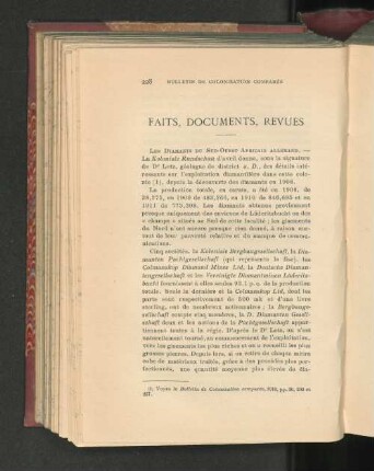 faits, documents, revues