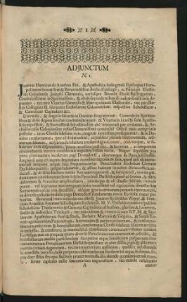 Adjunctum
