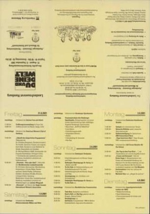 Du und Deine Welt : Sonderschau "Hamburger Ehrenamt - Verantwortung für Mensch und Gemeinwohl"