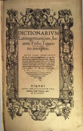 Dictionarium latino-germanicum