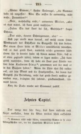 Zehntes Capitel