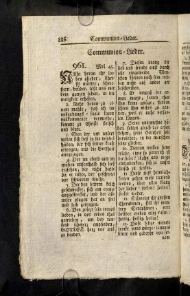 886-890, Communion-Lieder