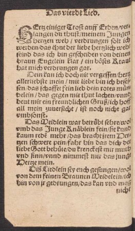 Das vierdt Lied. ||