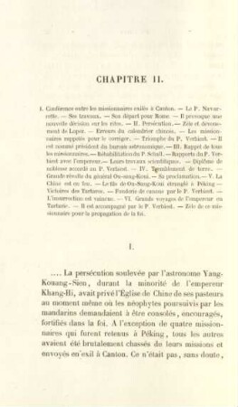 Chapitre II. I. Conférence entre les missionnaires exilés à Canton ...