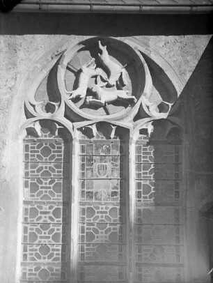Sogenanntes Hasenfenster im Nordflügel