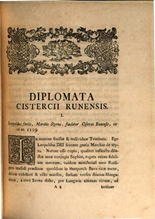 Diplomataria. Sacra. Dvcatvs. Styriae, 2