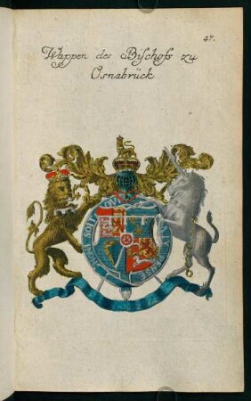 47, Wappen des Erzbischofs zu Osnabrück