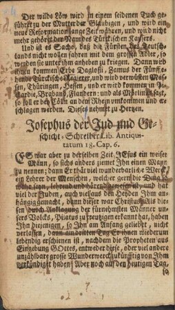 Josephus der Jud und Geschicht-Schreiber